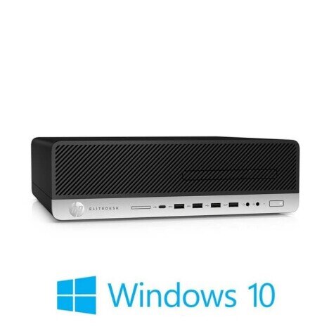 Calculatoare HP EliteDesk 800 G3 SFF, Quad Core i5-6500, 8GB DDR4, Win 10 Home